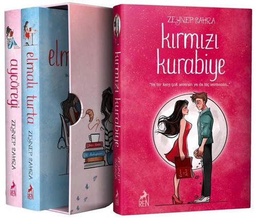 Ayçöreği -Elmalı Turta - Kırmızı Kurabiye Seti - 3 Kitap Takım