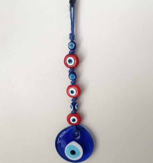 Cam Nazar Kötü Göz Kovucu Hand Made Ağaç Duvar Dekorasyonu Hasır Nazarlık Duvar Ağaç Ev Süsü