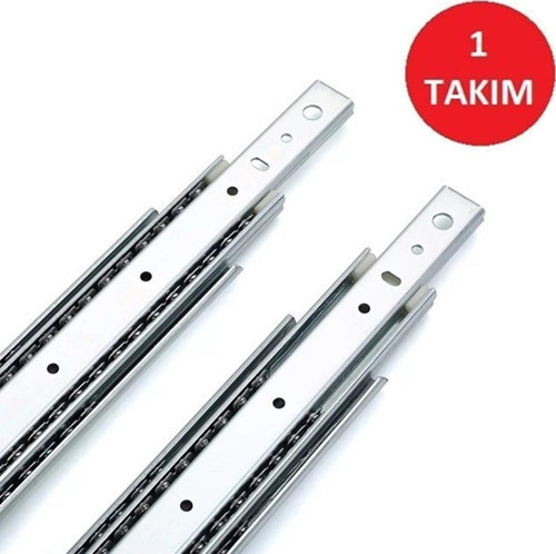 45 MM 30 CM FRENLİ TELESKOPİK ÇEKMECE RAYI