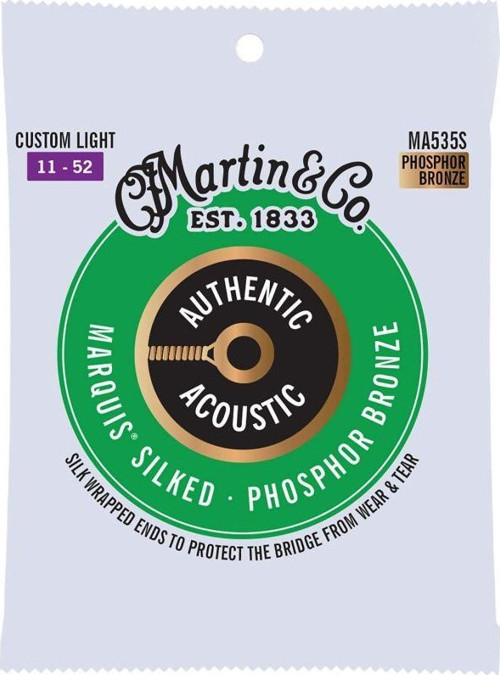 Martin Co MA535S Marquis Phosphor Bronze Akustik Gitar Teli Cstm Lt 11-52