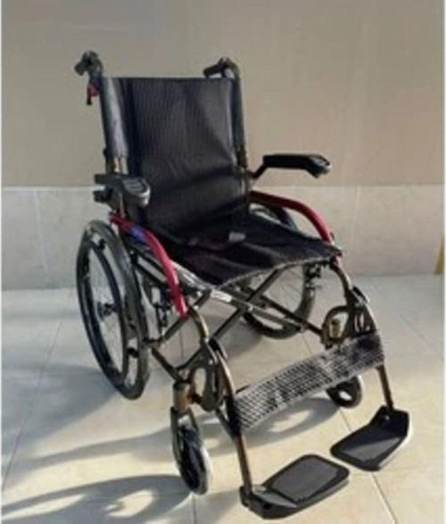 Gk863Laj-20-46 Jet Black Transfer Alüminyum Tekerlekli Sandalye Siyah