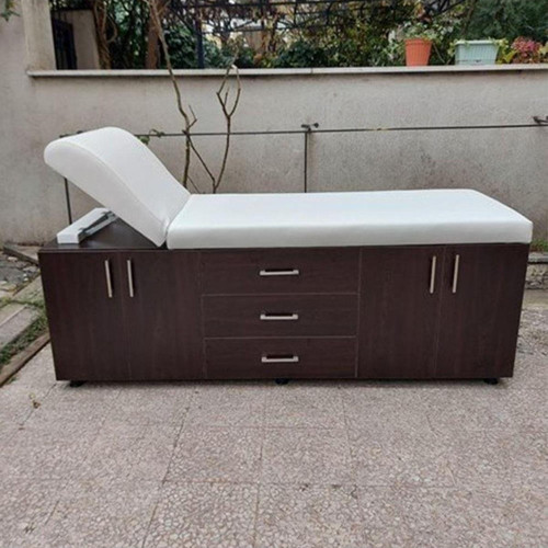Ahşap Muayene Masası 2 Dolaplı 4 Çekmeceli