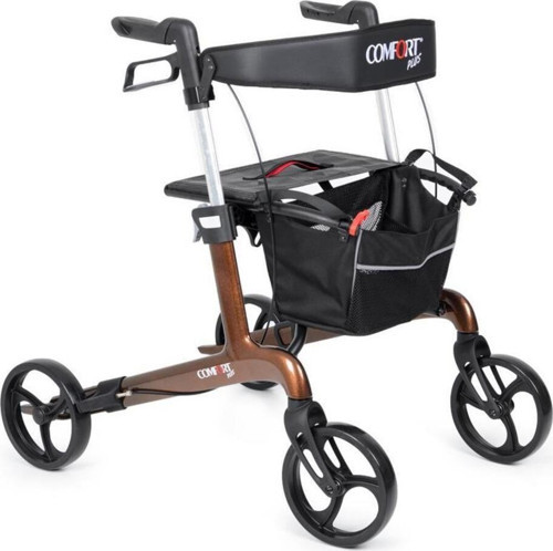 Comfort Plus Spırıt X4 Carbon Fiber Rolatör Yürüteç Kahverengi