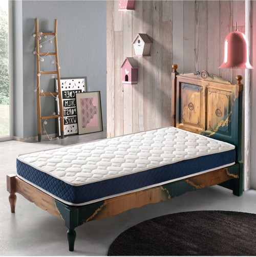 Navy Blue Ortopedik Yaylı Yatak Ultra Lüks Çift Kişilik Yaylı Yatak Cotton Kumaş