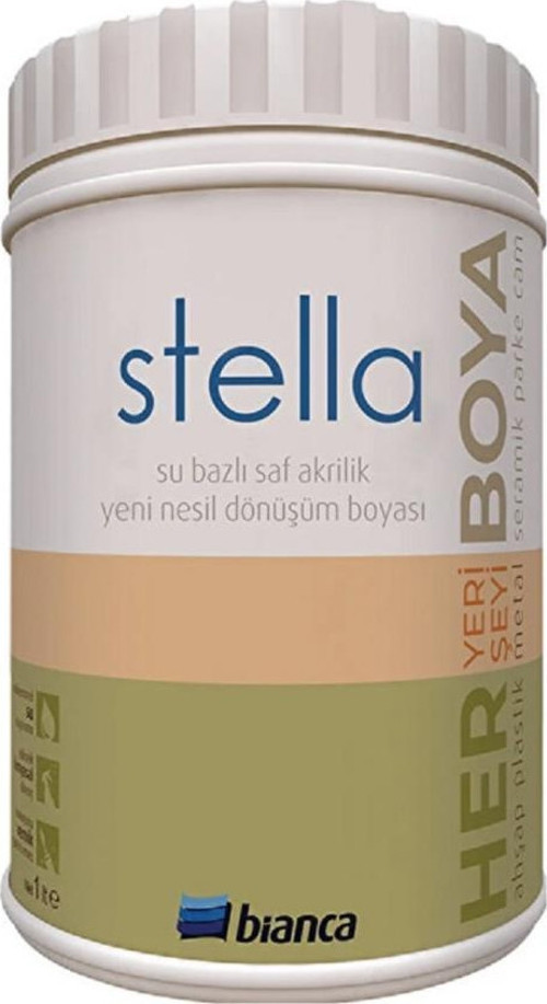 Stella Su Bazlı Saf Akrilik Boya 1 Lt Beyaz