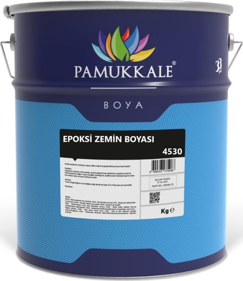 4530 Epoksi Zemin Boyası 18+3 Kg Ral 9016 Beyaz