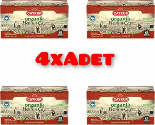 4'Lü Organik Hemşin Bardak Poşet 25'Li