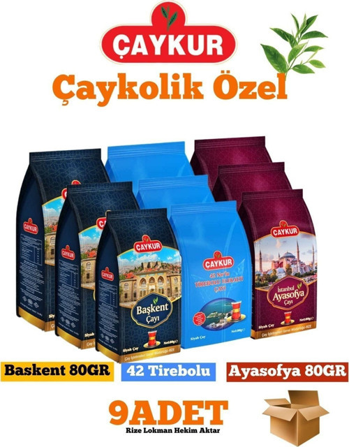 Çaykoliklere Özel Hediyelik Çaylar | Başkent 80Gr , Ayasofya 80Gr , Tirebolu42