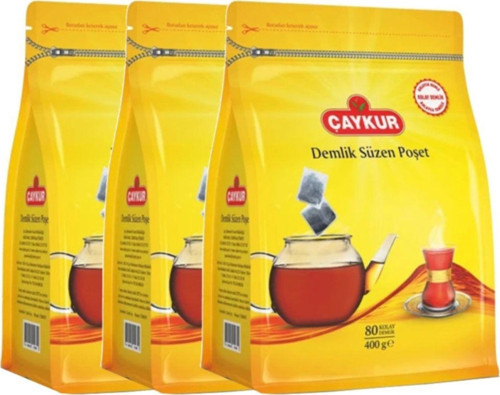 Kolay Demlik Süzen Poşet Çay 80'Li 400 Gr 3 Paket 240 Adet