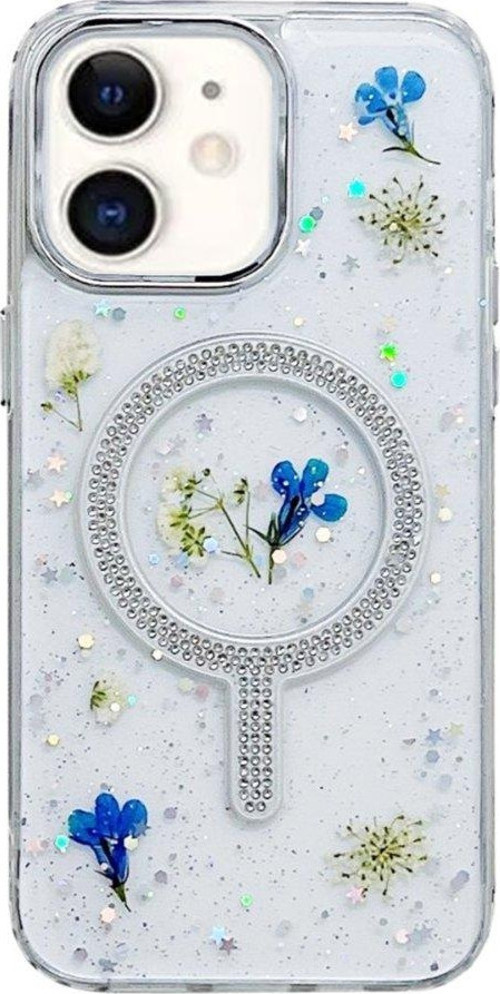 Apple iphone 11 Kılıf Magsafe Şarj Özellikli Çiçek Desenli Flower Kapak