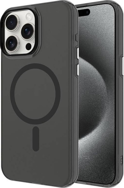 Apple iPhone 14 Pro Kılıf Zore Magsafe Şarj Özellikli Buzlu Transparan C-Pro Sert Kapak