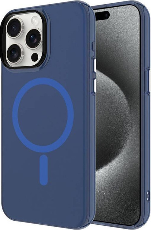 Apple iPhone 15 Pro Kılıf Zore Magsafe Şarj Özellikli Buzlu Transparan C-Pro Sert Kapak