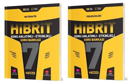Hız 2025 7. Sınıf Matematik + Fen Bilimleri Hibrit - Konu Soru Seti 2 Kitap