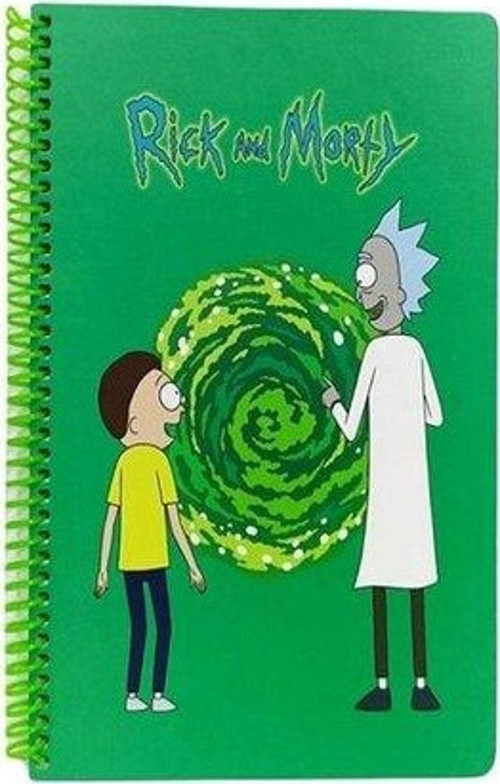 Rick and Morty Spiralli Defter Yeşil 80 Yaprak 17 x 24 DFT-388524