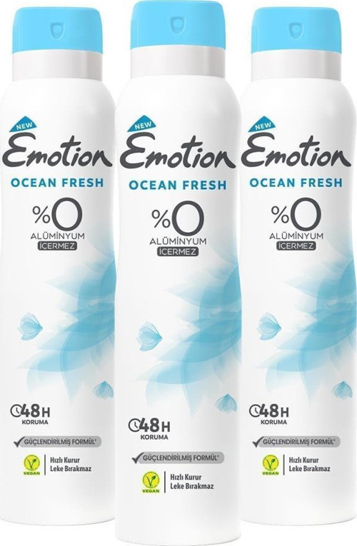 Ocean Fresh Kadın Deodorant 3x150ml