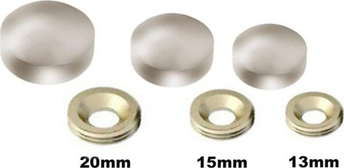 METAL VİDA KAPAMA ZAMAK 13 MM SATEN ( 10 ADET )