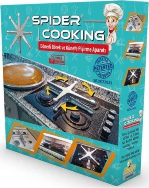 Spider Cooking Gold Döküm Dönerli Börek Künefe Pişirme Aparatı