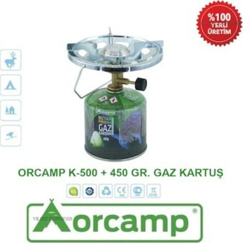 Orgaz Taşınır 450Gr Gaz Kartuşlu Kamp Ocak - K 500-450
