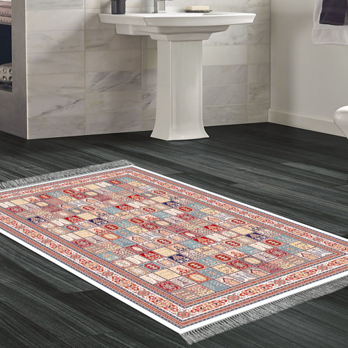 Eko Trend DJT Banyo Paspası Yıkanabilir Kaymaz Taban S5010 Persian Renkli