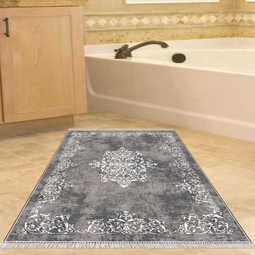 Eko Trend DJT Banyo Paspası Yıkanabilir Kaymaz Taban 616 Klasik Bordo