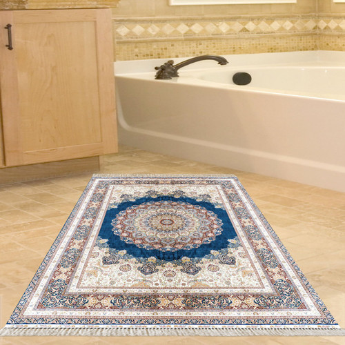 Eko Trend DJT Banyo Paspası Yıkanabilir Kaymaz Taban 1909 Osmanlı Mavi