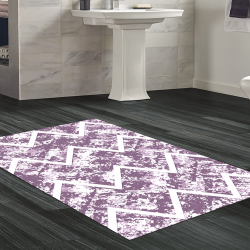 Kaymaz Taban Djt Banyo Halısı Trend İskandinav F5128 Mor