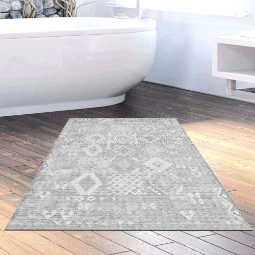 Kaymaz Taban Djt Banyo Halısı Trend İskandinav F5137 Antrasit