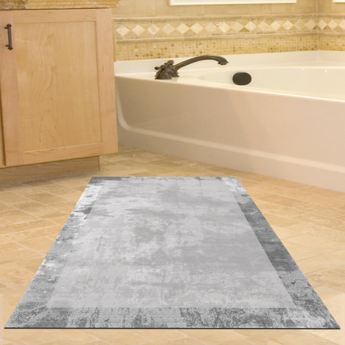 Kaymaz Taban Djt Banyo Halısı Trend Modern 1921 Gri