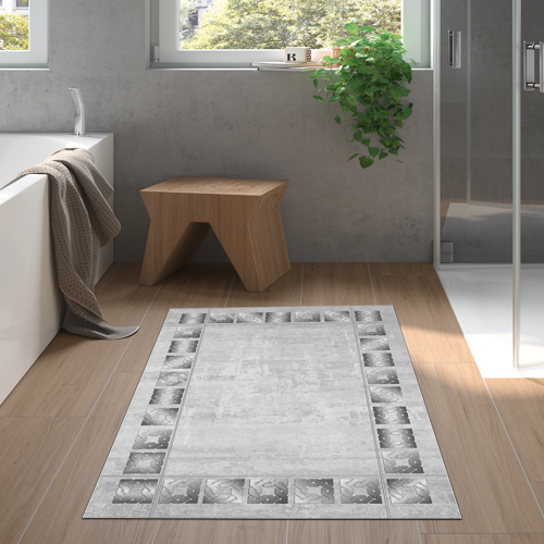 Kaymaz Taban Djt Banyo Halısı Trend Modern 691M Camel