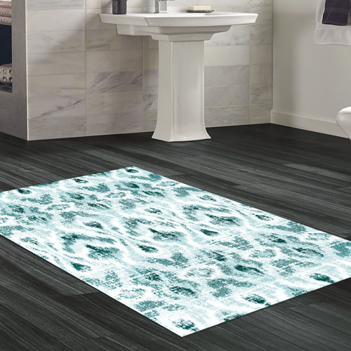 Kaymaz Taban Djt Banyo Halısı Yıldız Deri Saçaklı İskandinav F5136 Kahve