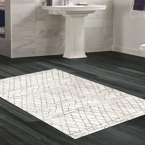 Kaymaz Taban Djt Banyo Halısı Star Pamuk İskandinav F5079 Bej