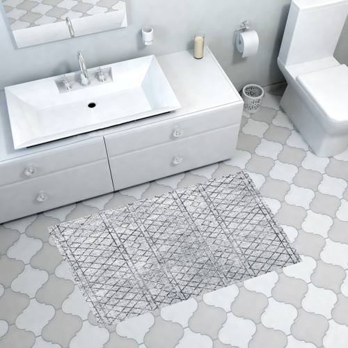 Kaymaz Taban Djt Banyo Halısı Star Pamuk İskandinav F5079 Bej