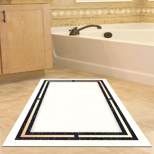 Kaymaz Taban Djt Banyo Halısı Trend Modern F5006 Bej