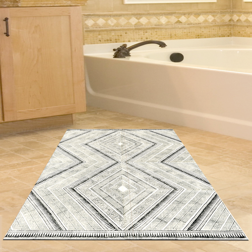 Kaymaz Taban Djt Banyo Halısı Trend Modern S5280 Gri