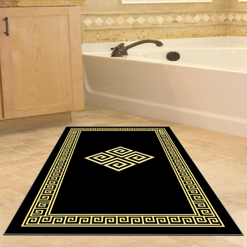 Kaymaz Taban Djt Banyo Halısı Trend Modern 656M Gold