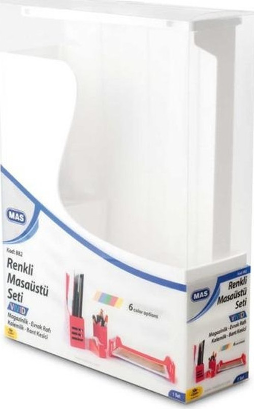 Renkli Masa Seti - Vivid - Beyaz 0882