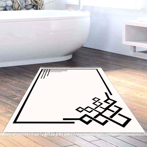 Kaymaz Taban Djt Banyo Halısı Trend Saçaklı Modern 1919 Krem