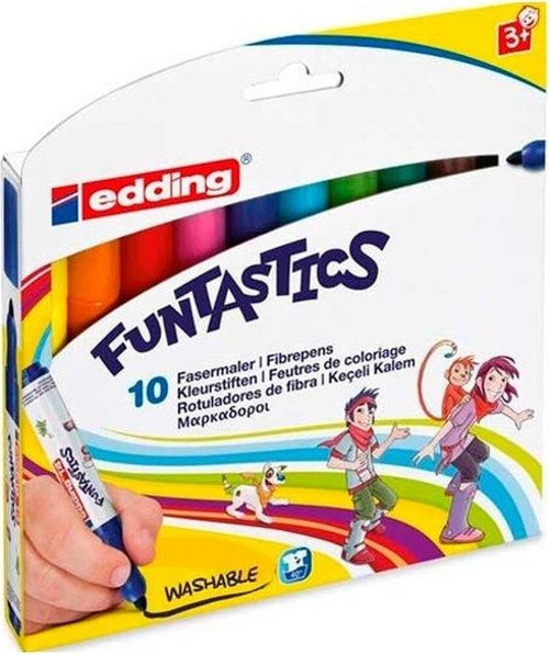 Kalın 10'lu Set Keçe Uçlu Kalem