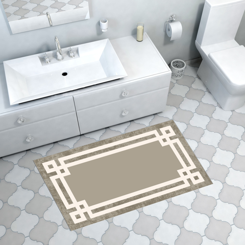 Kaymaz Taban Djt Banyo Halısı Trend Modern 657M Camel