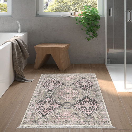 Kaymaz Taban Djt Banyo Halısı Trend Saçaklı Modern 659M Sarı