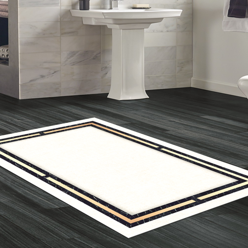 Kaymaz Taban Djt Banyo Halısı Yıldız Deri Modern F5006 Bej