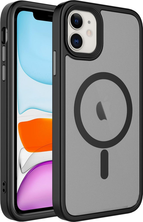 Apple iPhone 11 Kılıf Mat Arka Yüzey Wireless Şarj Özellikli Zore Flet Magsafe Kapak