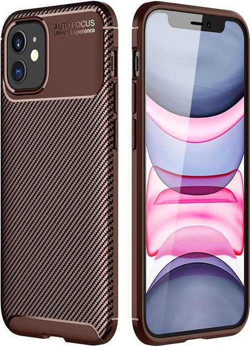 Apple iPhone 12 Mini Kılıf Darbe Emici Uzun Ömürlü Parmak İzi Yapmaz Karbon Tasarım Negro Kılıf