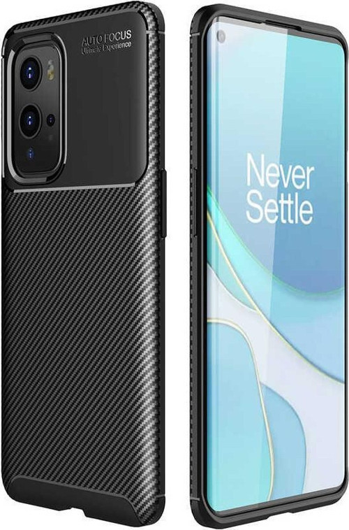 One Plus 9 Pro Kılıf Darbe Emici Uzun Ömürlü Parmak İzi Yapmaz Karbon Tasarım Negro Kılıf
