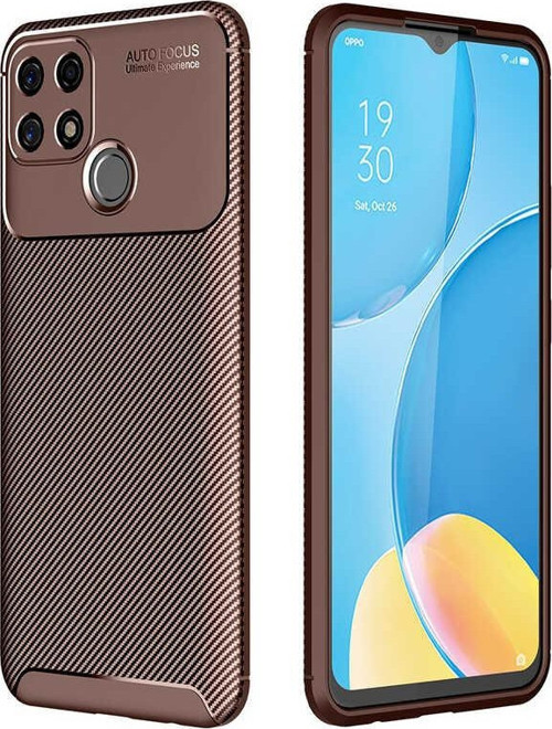 Oppo A15 Kılıf Darbe Emici Uzun Ömürlü Parmak İzi Yapmaz Karbon Tasarım Negro Kılıf