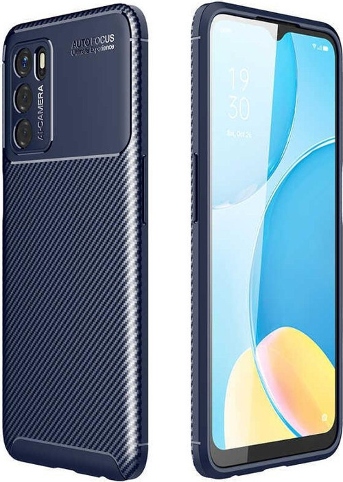 Oppo A16 Kılıf Darbe Emici Uzun Ömürlü Parmak İzi Yapmaz Karbon Tasarım Negro Kılıf