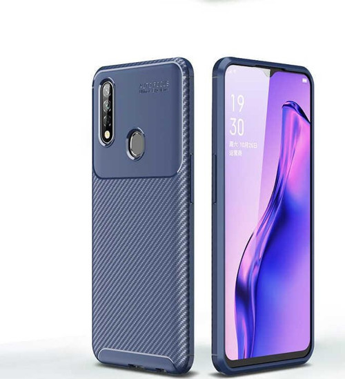Oppo A31 Kılıf Darbe Emici Uzun Ömürlü Parmak İzi Yapmaz Karbon Tasarım Negro Kılıf