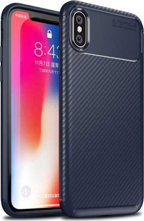 Apple iPhone X Kılıf Darbe Emici Uzun Ömürlü Parmak İzi Yapmaz Karbon Tasarım Negro Kılıf