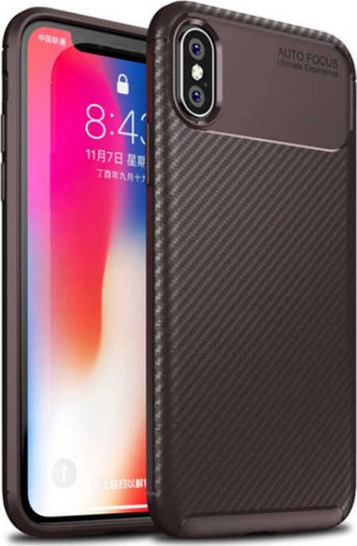 Apple iPhone X Kılıf Darbe Emici Uzun Ömürlü Parmak İzi Yapmaz Karbon Tasarım Negro Kılıf