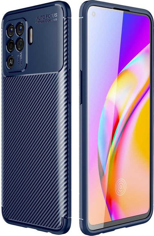 Oppo Reno 5 Lite Kılıf Darbe Emici Uzun Ömürlü Parmak İzi Yapmaz Karbon Tasarım Negro Kılıf